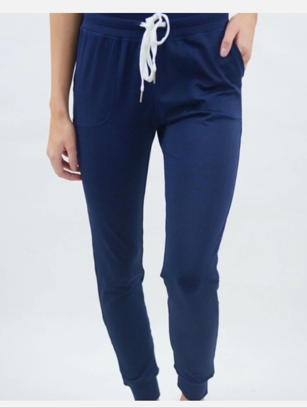 Zyia Women's Small Navy Drawstring Jogger Pants